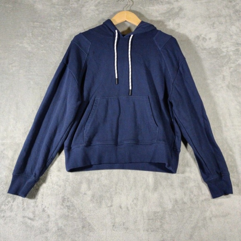 Peloton Sweatshirt Mens M Blue Ultimate Fleece Full Zip Hoodie‎ Workout Bike